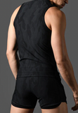 Andrew Christian Black Camo Muscle Tee (20036)