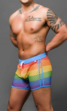 Andrew Christian Pride Mesh Shorts (4" Inseam) (6871)