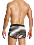 Modus Vivendi Striped Through Jogging Cut Shorts (01461)