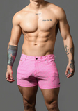 Andrew Christian Hamptons Capsule Seersucker Shorts (3" Inseam) (6873)