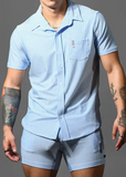Andrew Christian Hamptons Capsule Seersucker Shirt (10441)