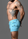 Andrew Christian Skinny Stretch Jean Shorts (3" Inseam) (6890)