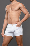 Andrew Christian Skinny Stretch Jean Shorts (4" Inseam) (6899)
