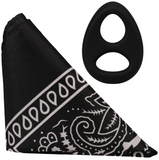 Rock Solid - The Code - Silicone Cock-Ring with Bandanna