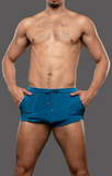 Andrew Christian Sensual Rib Resort Shorts (2" Inseam) (6911)