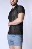 Timoteo Sicily Crochet Mesh Shirt (TMS253)