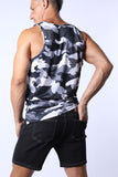 Timoteo Sport-Fit Camo Cloud Tank Top (TMS212)