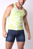 Timoteo Sport-Fit Camo Cloud Tank Top (TMS212)
