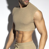 ES Collection Checkmate Midriff Crop Top (TS342)