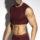 ES Collection Checkmate Midriff Crop Top (TS342)