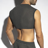 ES Collection Checkmate Midriff Crop Top (TS342)