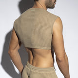 ES Collection Checkmate Midriff Crop Top (TS342)