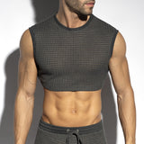 ES Collection Checkmate Midriff Crop Top (TS342)