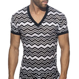 Addicted Isparta V-Nect T-Shirt (AD1368)