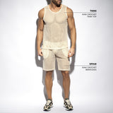 ES Collection Raw Crochet Tank Top (TS352)