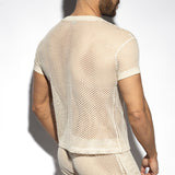 ES Collection Raw Crochet V-Neck T-Shirt (TS351)