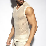 ES Collection Raw Crochet V-Neck Tank Top (TS350)