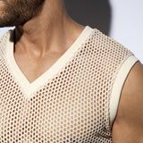 ES Collection Raw Crochet V-Neck Tank Top (TS350)