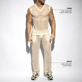 ES Collection Raw Crochet V-Neck Tank Top (TS350)