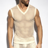 ES Collection Raw Crochet V-Neck Tank Top (TS350)