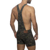 Addicted Removable Zipped Camo Jean Overalls (AD1161)