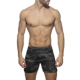 Addicted Removable Zipped Camo Jean Overalls (AD1161)