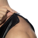 Addicted Rub Shoulder Zip Tank Top (ADF215)