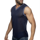 Addicted Slam Sleeveless V-Neck T-Shirt (AD1281)
