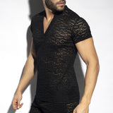 ES Collection Spider V-Neck Polo Shirt (TS320)