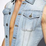 ES Collection Urban Denim Jumpsuit Pants (ESJ066)