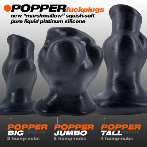 Oxballs Popper Pig-Hole Hollow Plug - Various Sizes