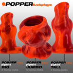 Oxballs Popper Pig-Hole Hollow Plug - Various Sizes