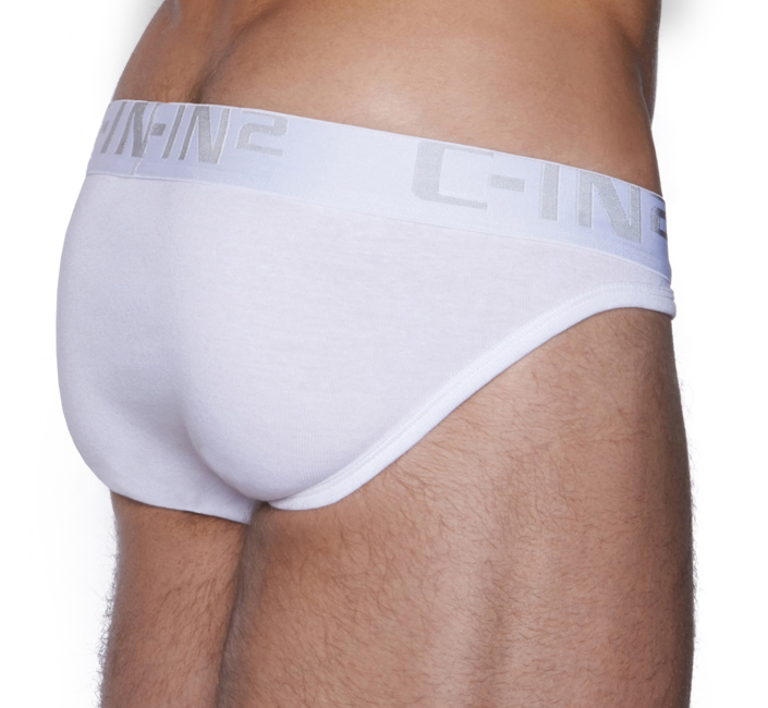 C-IN2 men white Core cotton sport brief underwear size M L XL