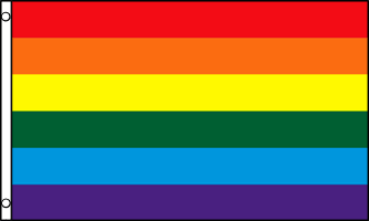 Rainbow Flag Screenprinted 3' x 5' Polyester