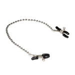 Black Silver Beaded Nipple Clamps (2610.10.2)