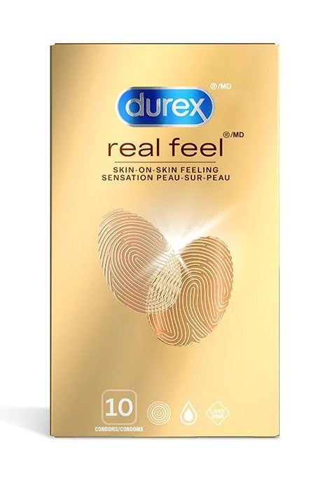 durex real feel polyisoprene non latex lubricated condoms 10 count Trustex Lubricated Condom main image 0