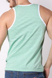 Timoteo Coral Sands Striped Tank Top (TMS199)