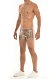St33le Stretch Mettalic Shorts - Gold Diamond (9001)