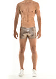 St33le Stretch Mettalic Shorts - Microsquares (9004)