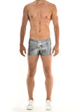 St33le Stretch Mettalic Shorts - Microsquares (9004)