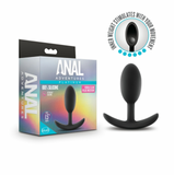 Blush - Anal Adventures Platinum - Silicone Vibra Slim Plug - Medium (9.11875)