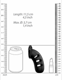 4.5" Chastity Cock Cage Model 21 (26.14597)