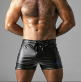 Locker Gear Striped Leatherette Short (LK0962)