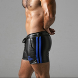 Locker Gear Striped Leatherette Short (LK0962)