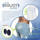 Addicted Squat Jean Bermuda Shorts (AD802)