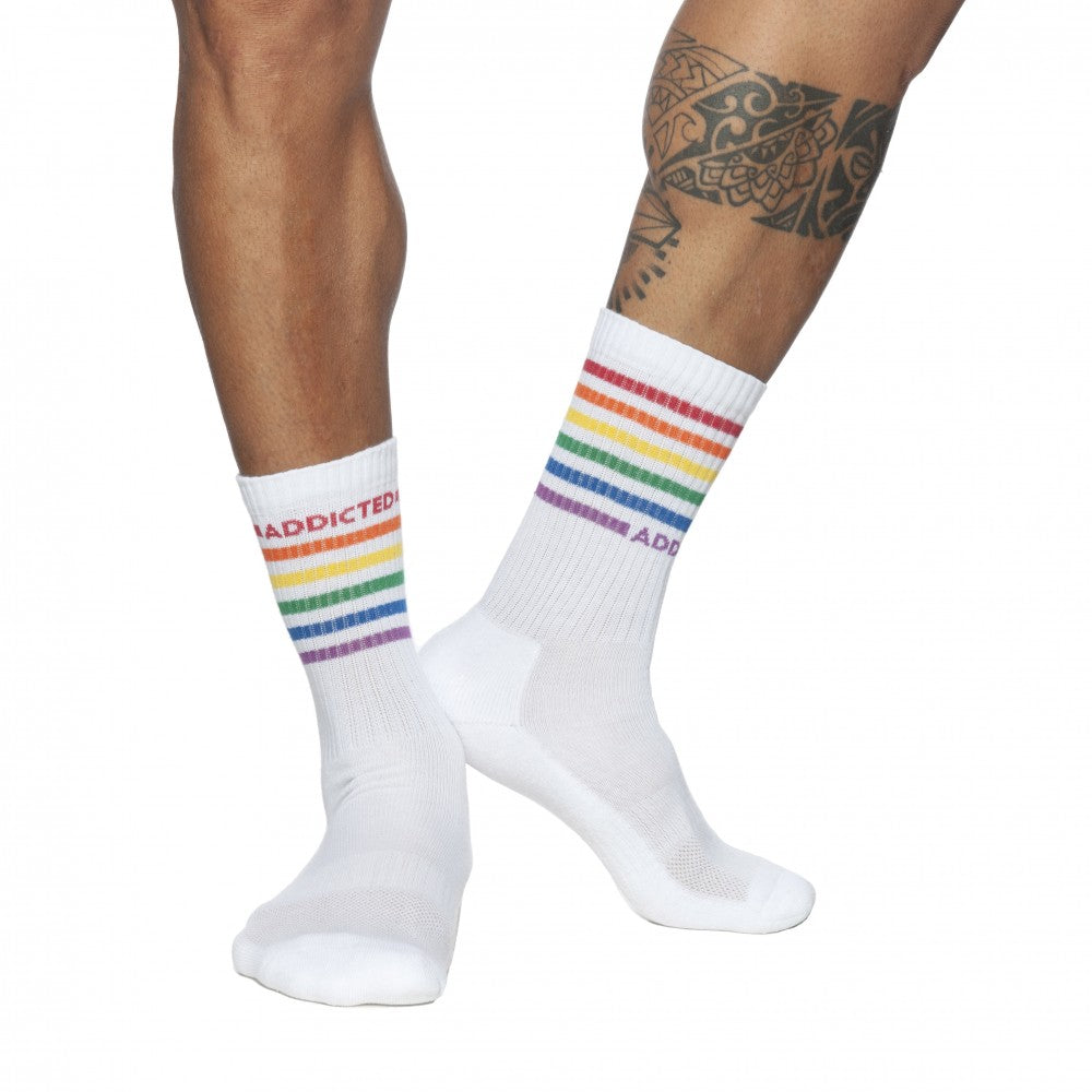 Addicted Rainbow Socks (AD838) – Out on the Street