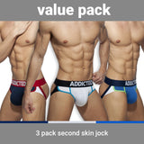 Addicted 3-Pack Second Skin Jock (AD899)