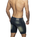 Addicted Jean Bermuda Shorts With Patches (AD1096)