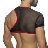 Addicted Irregular Mesh Crop Top (ADF163)