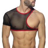 Addicted Irregular Mesh Crop Top (ADF163)
